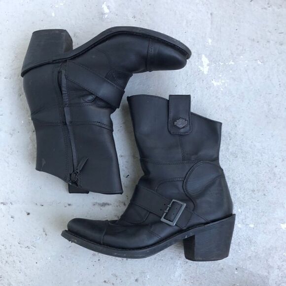 Harley Davidson moto boots - Picture 1 of 7